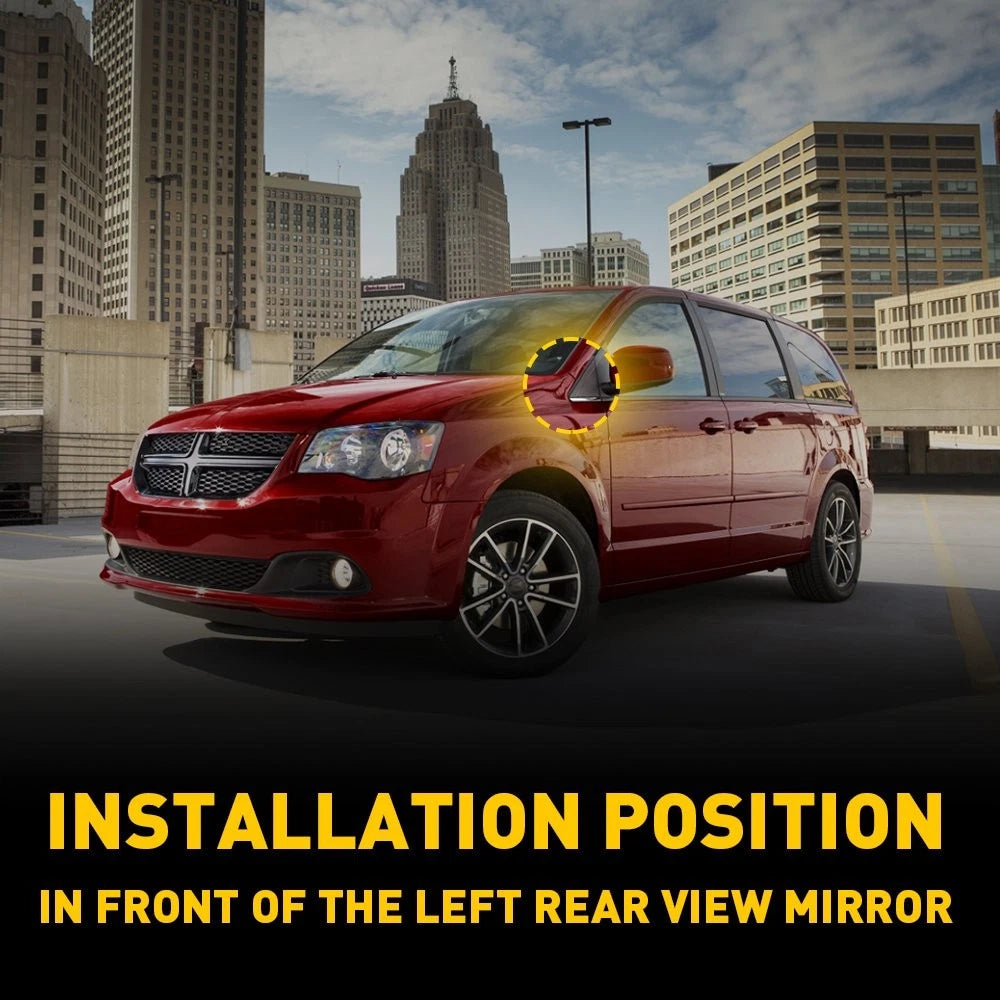 Left Driver Side Flag Mirror Molding Applique for Dodge Grand Caravan (2008–2020)