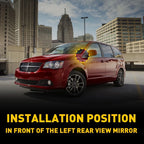 Left Driver Side Flag Mirror Molding Applique for Dodge Grand Caravan (2008–2020)