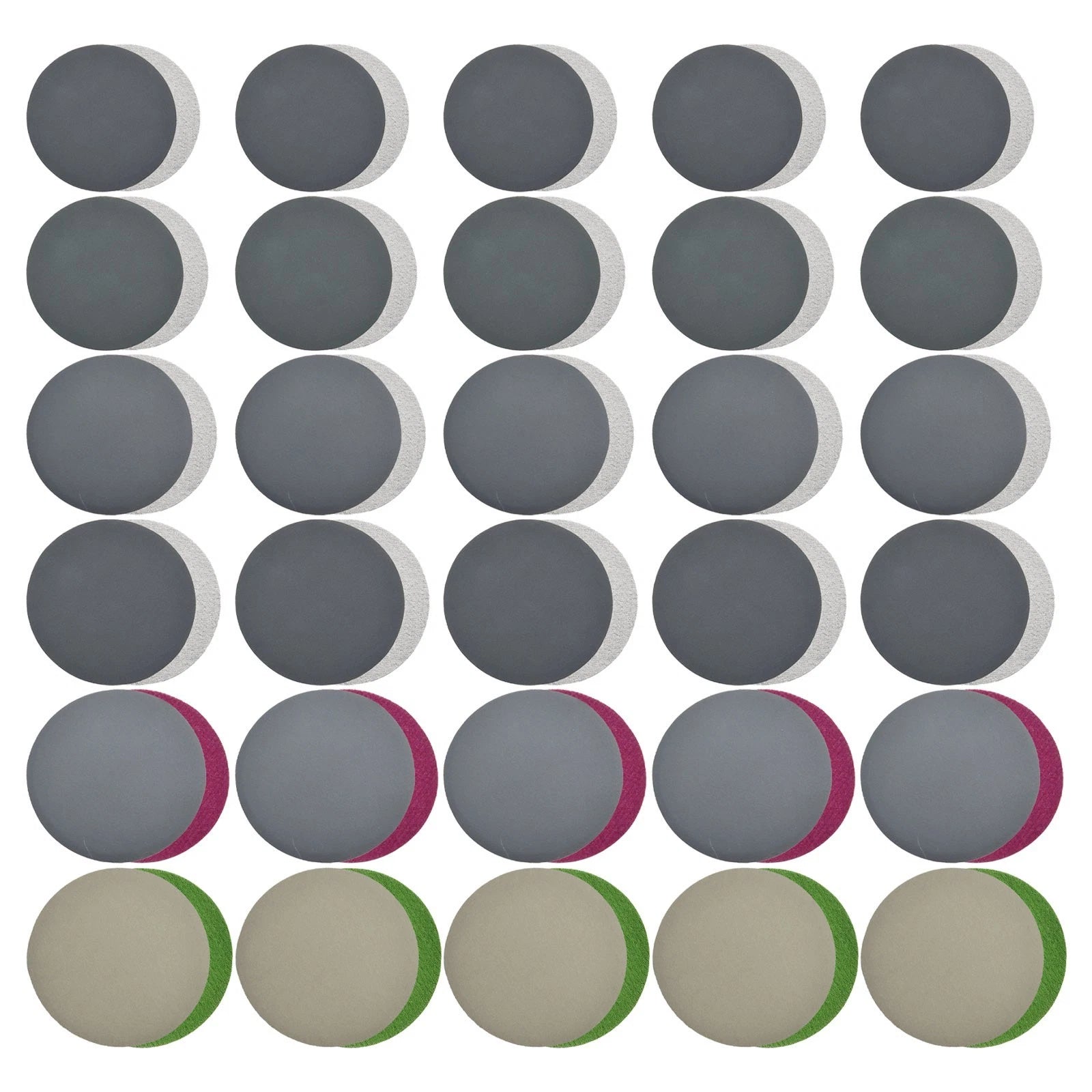 60pcs Hook & Loop Sanding Discs for Automotive Use (Wet & Dry Grit Assortment)