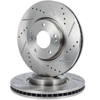 Front Drilled Slotted Brake Rotors for Hyundai Sonata (2006–2010)
