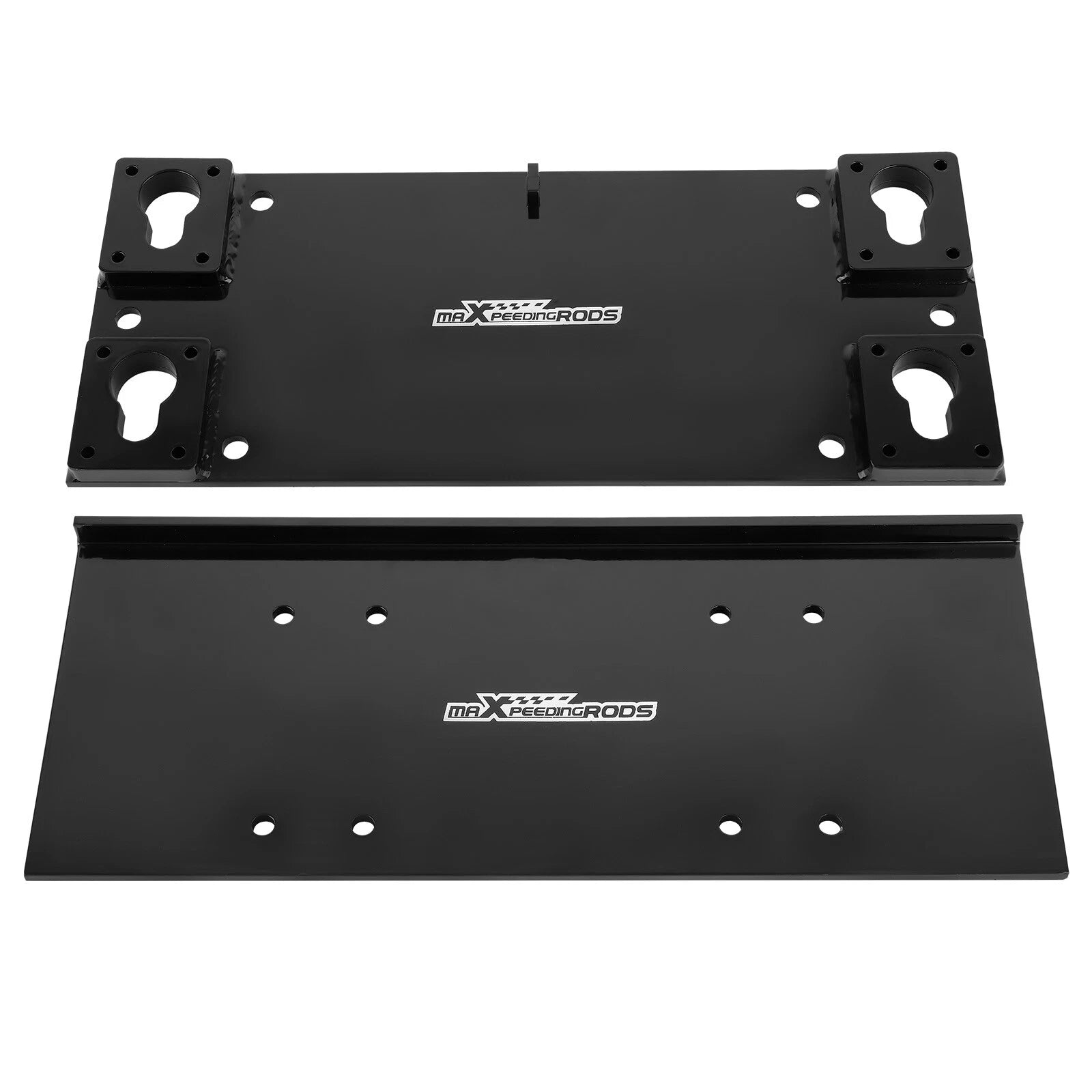 Winch Mount Kit for Trailer Floor 10K Pounds Satin Black Powder Coated