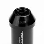 20x Open End M12x1.5 50mm Tall Black Aluminum Lug Nuts + Lock Key
