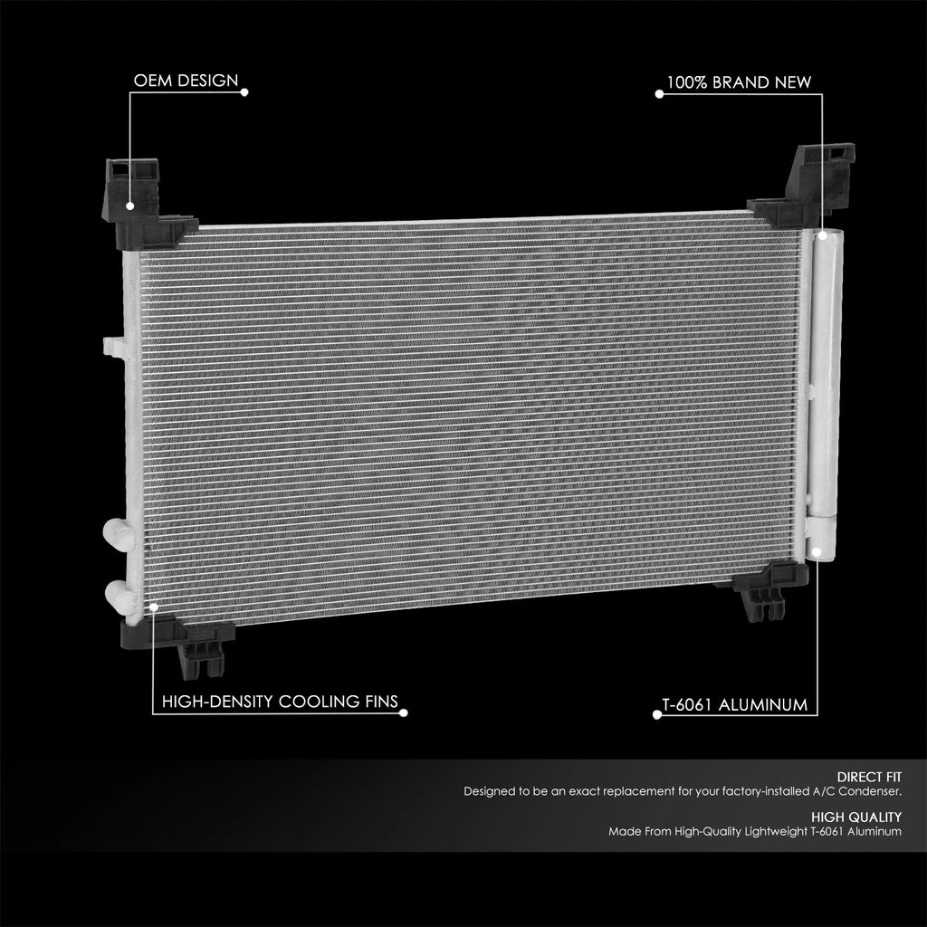 A/C Condenser for Lexus IS300 IS350 (2016–2020) Aluminum Factory Style