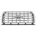 ABS Chrome Front Upper Bumper Grille for Ford F-150 (2015–2017) #FL3Z-8200-EA