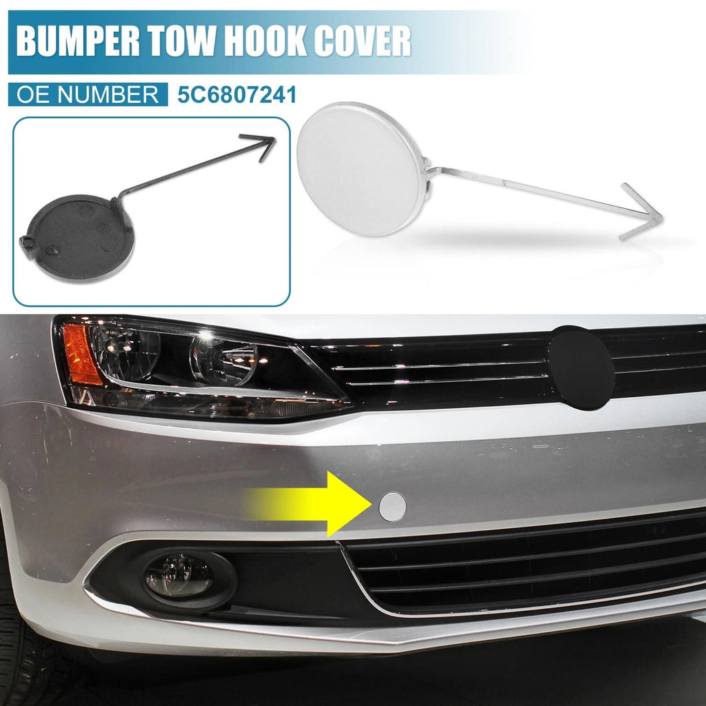 Front Bumper Tow Hook Cover 5C6807241 for Volkswagen Jetta (2012–2014)