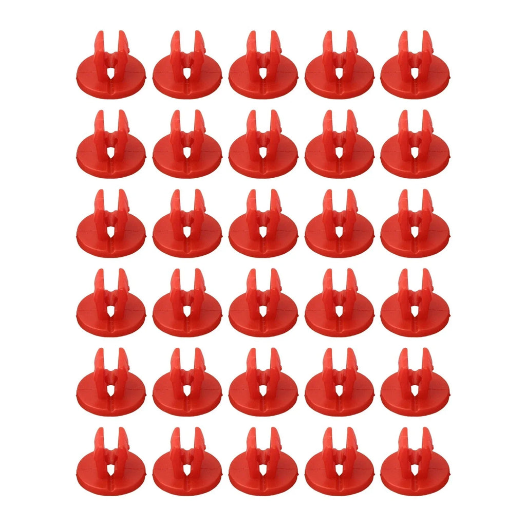 Shield Nut Set Nylon Parts Plastic Red Screw Under-Body
