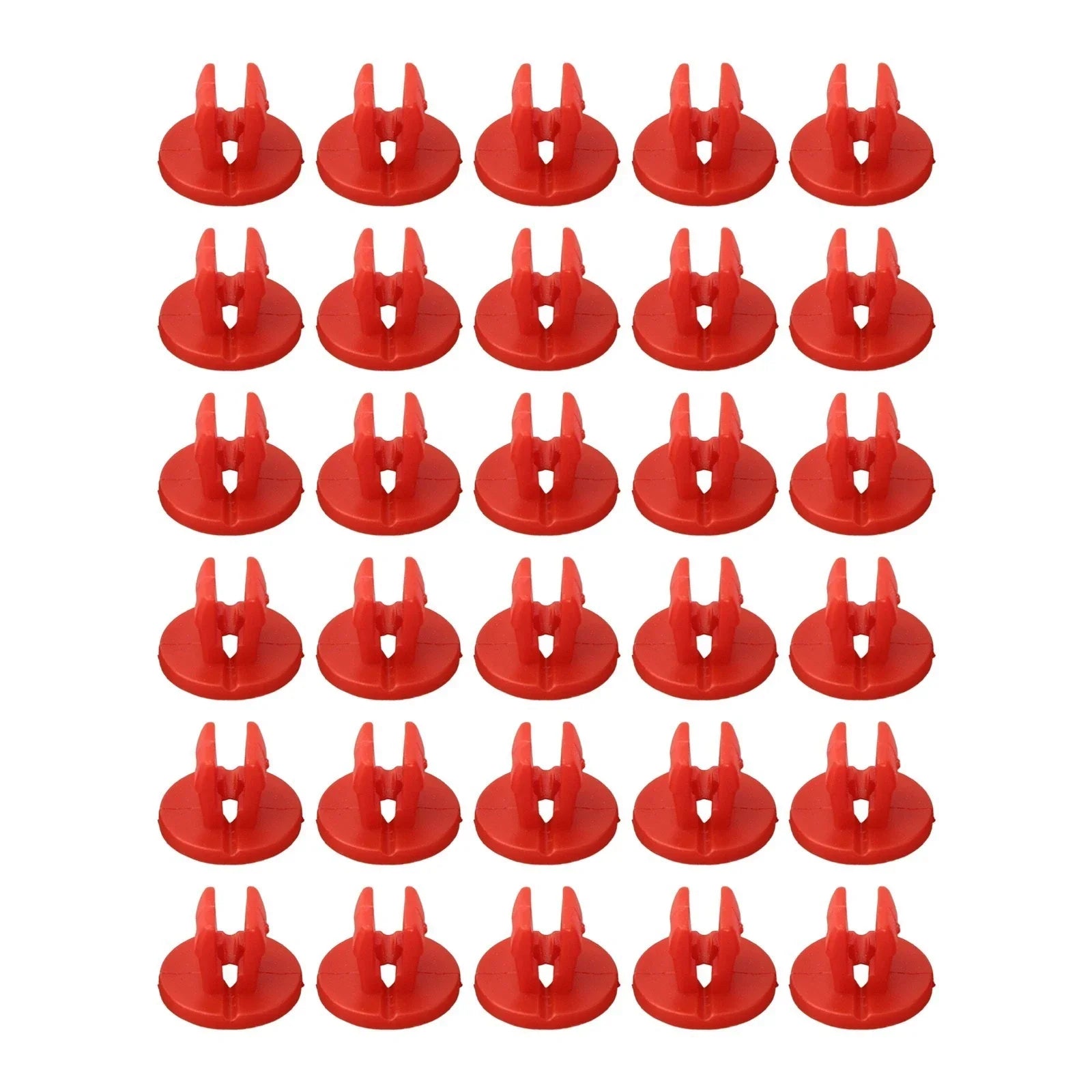 Shield Nut Set Nylon Parts Plastic Red Screw Under-Body
