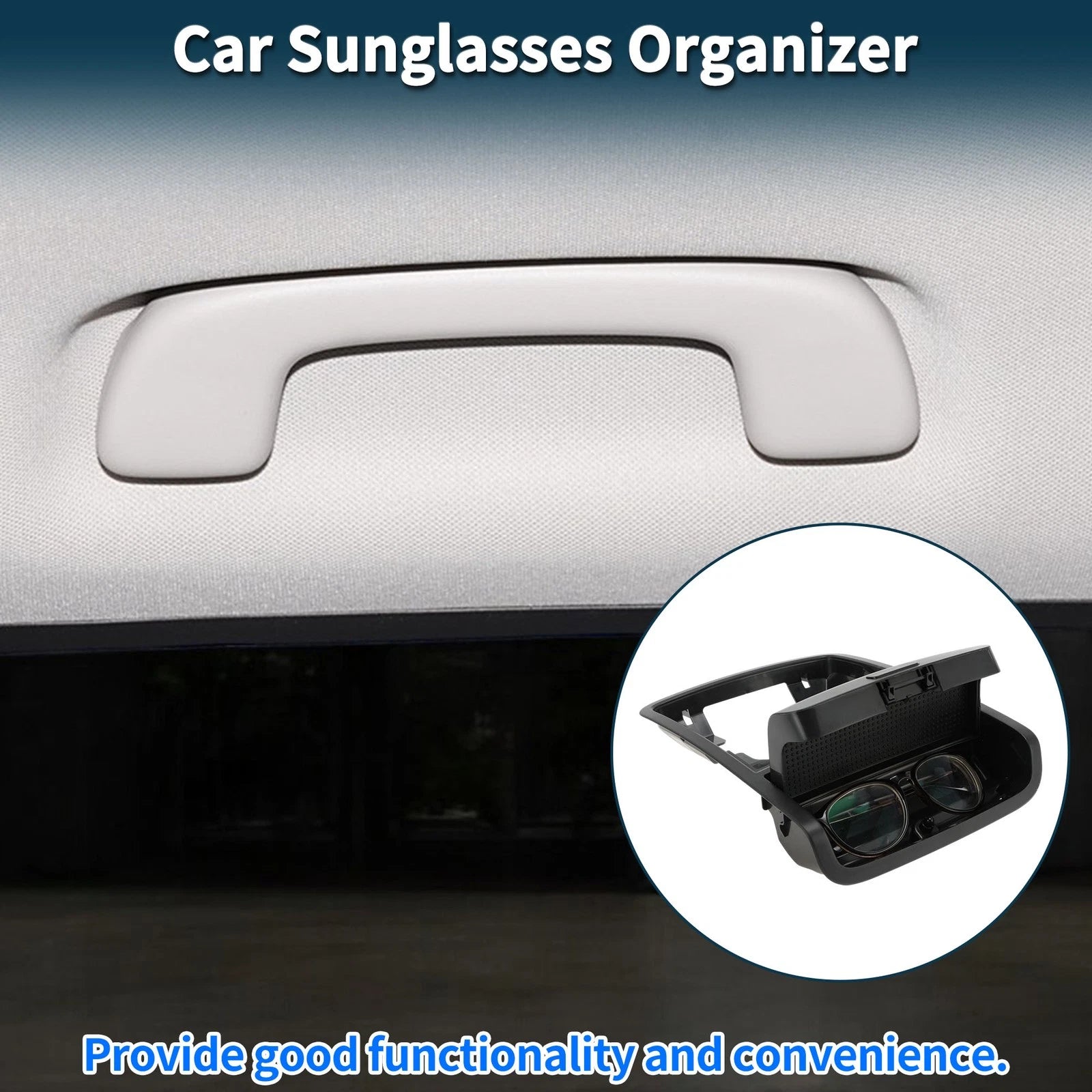 Car Sunglasses Case for Volkswagen Jetta/Vento MK6 (2011–2014) Black