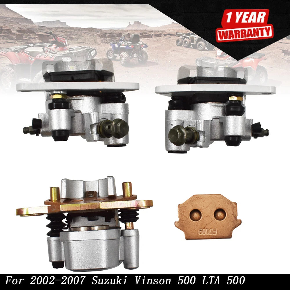 Set of 2 Front & Rear Brake Calipers for Suzuki Vinson 500 (2002â2007)