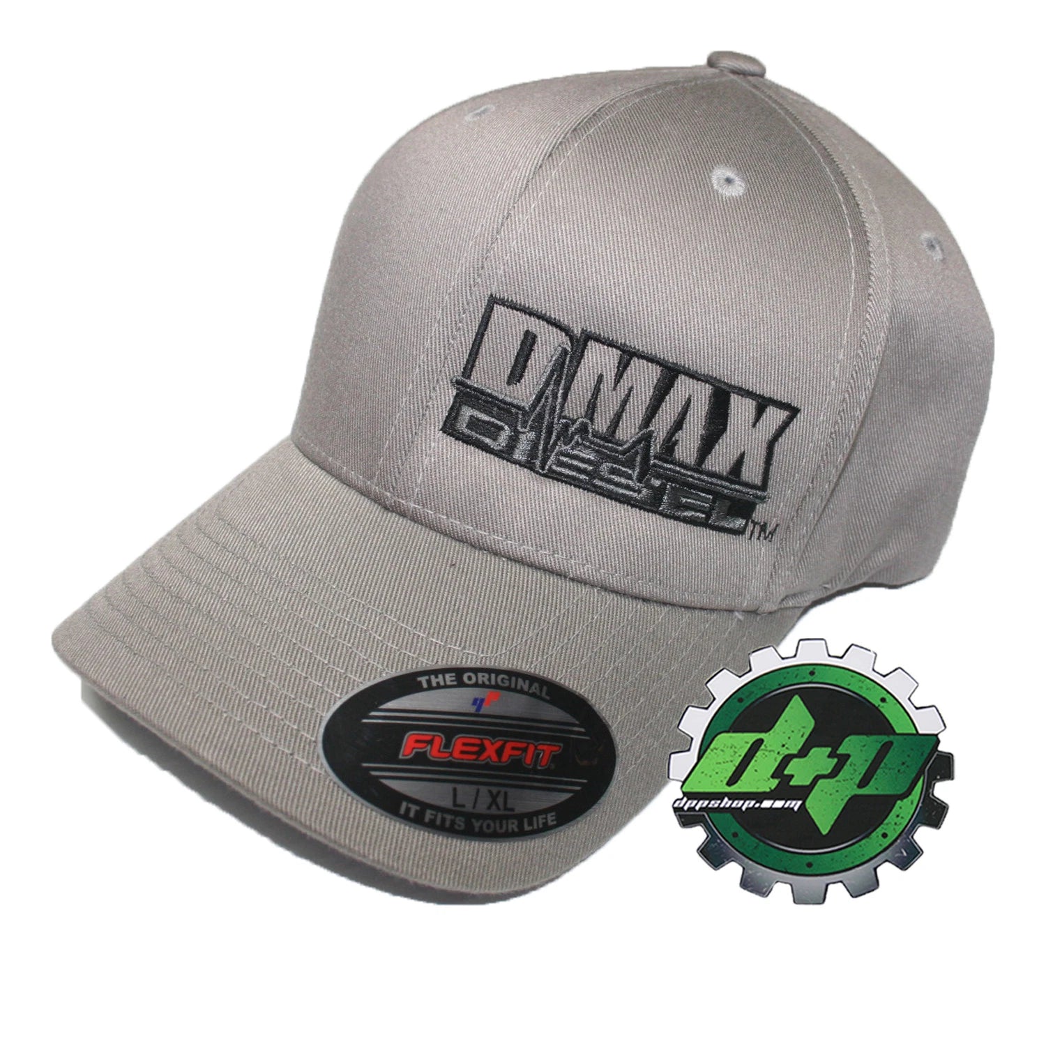 Duramax Dmax Flex Fit Hat Ball Cap L/XL - Gray (Cummings)