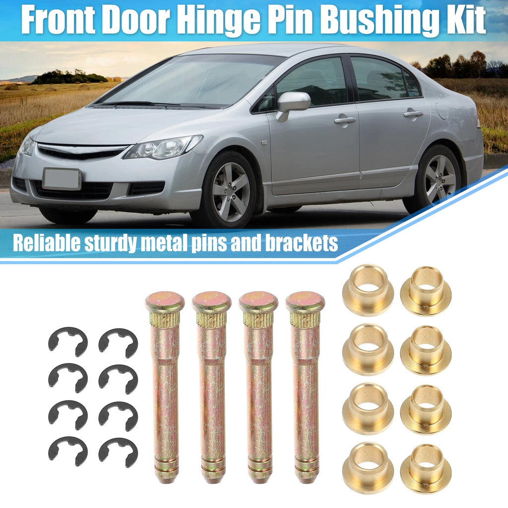 Set of 2 Door Hinge Pin and Bushing Repair Kits for Honda Civic (1988–2011)