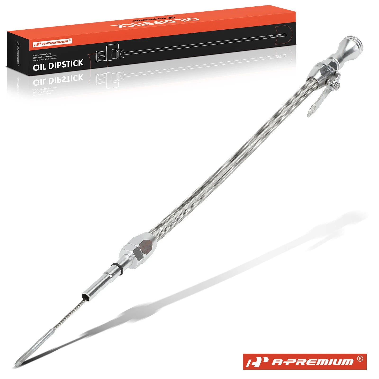 Aluminum Flexible Engine Oil Dipstick with Seal for Chevy