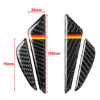 Set of 4 Piano Black Universal Door Anti-Collision Edge Guards Trim