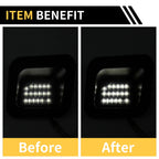 2X License Plate Light White for Dodge Ram 1500 2500 3500 (Smoked Lens)