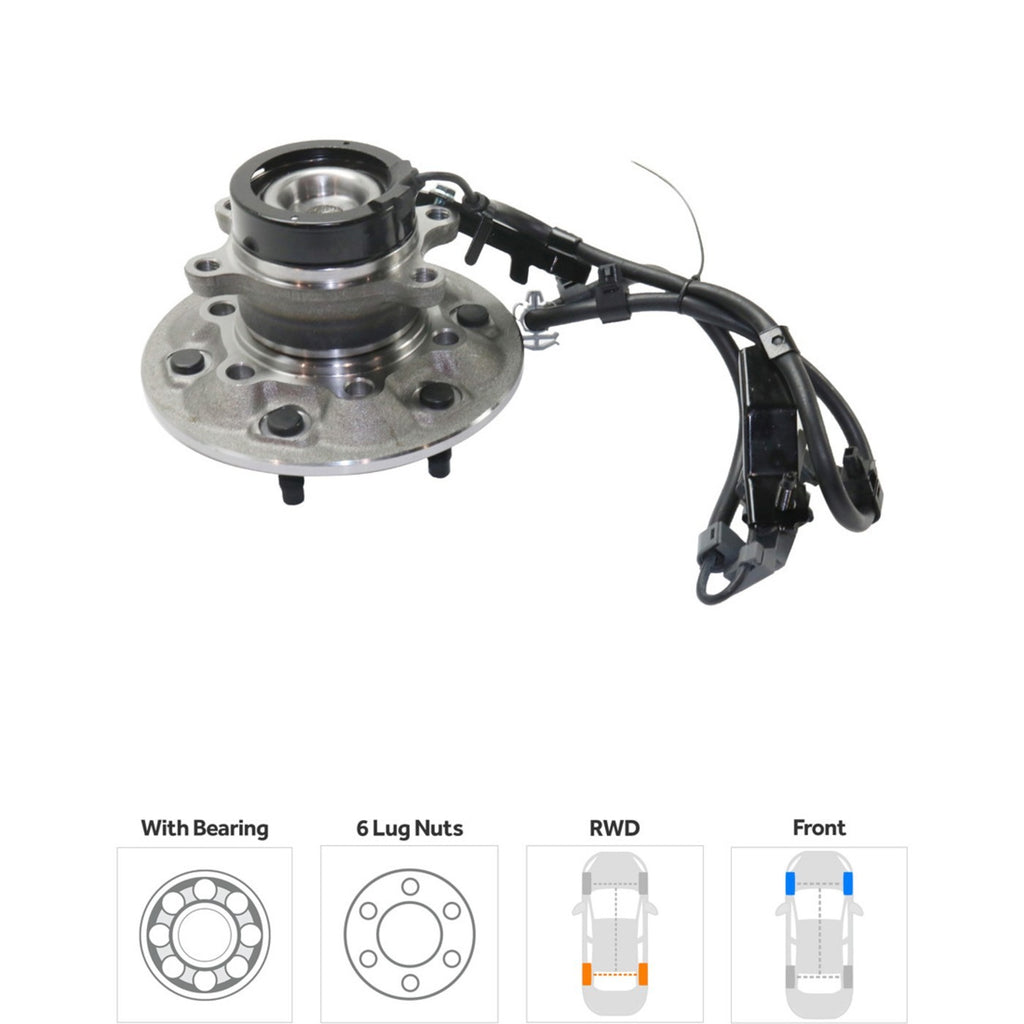 2X Front Wheel Hubs for Chevy Canyon