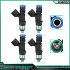 Set of 4 Fuel Injectors for Fiat 500 (2012–2015) L4 1.4L SOHC