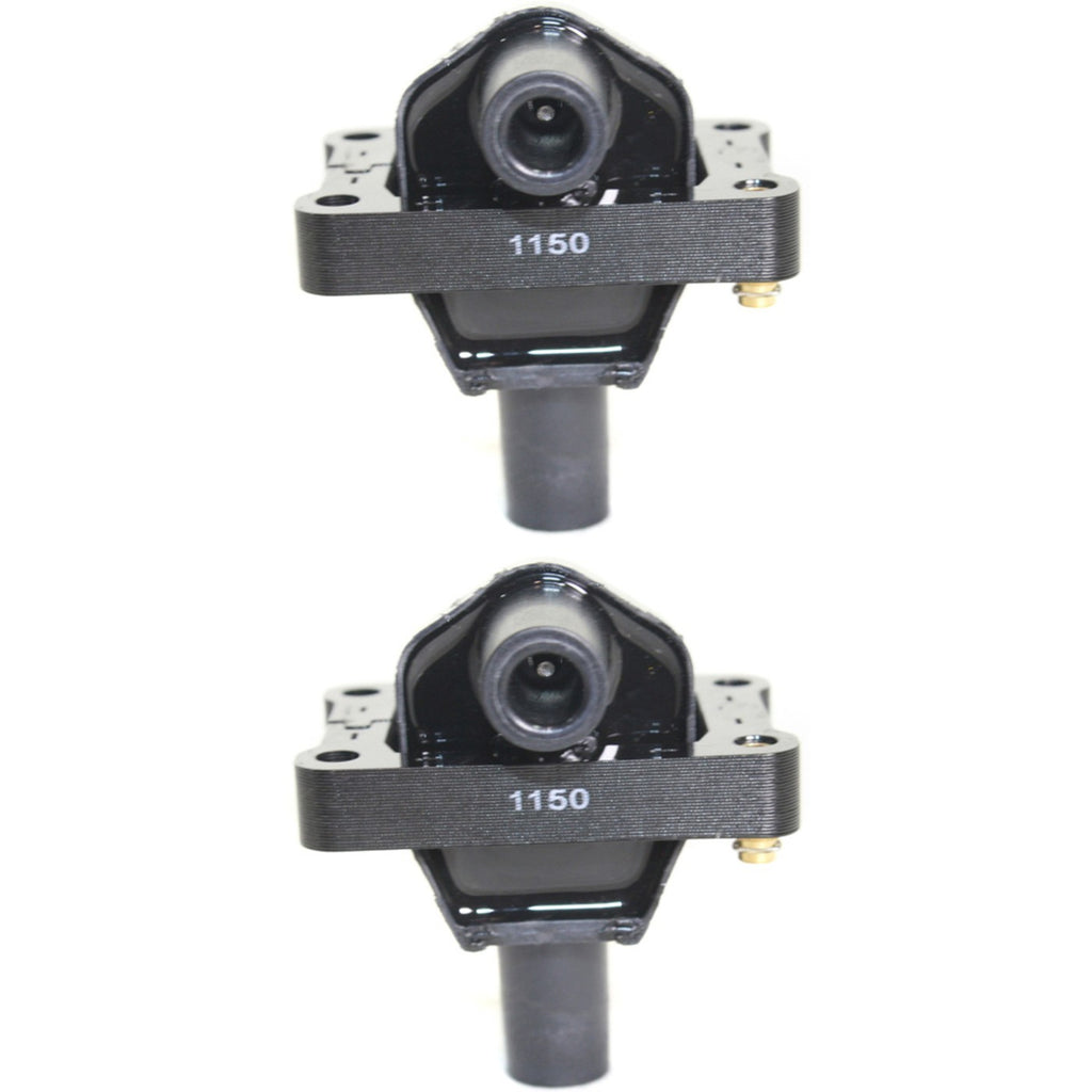 Set of 2 Ignition Coils for MB Mercedes C Class E SL S C36 AMG