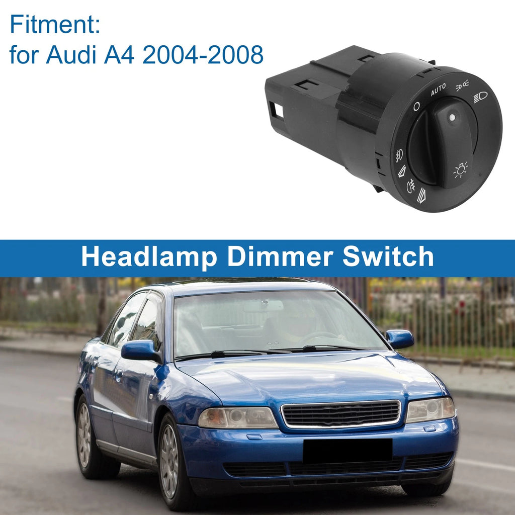 Headlight Switch for Audi A4 (2004–2008) No.V10730267 Black