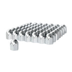 Chrome Lug Nut Covers Push-On 60 Pack for Universal Fit (1-1/2 in) (1990–2024)