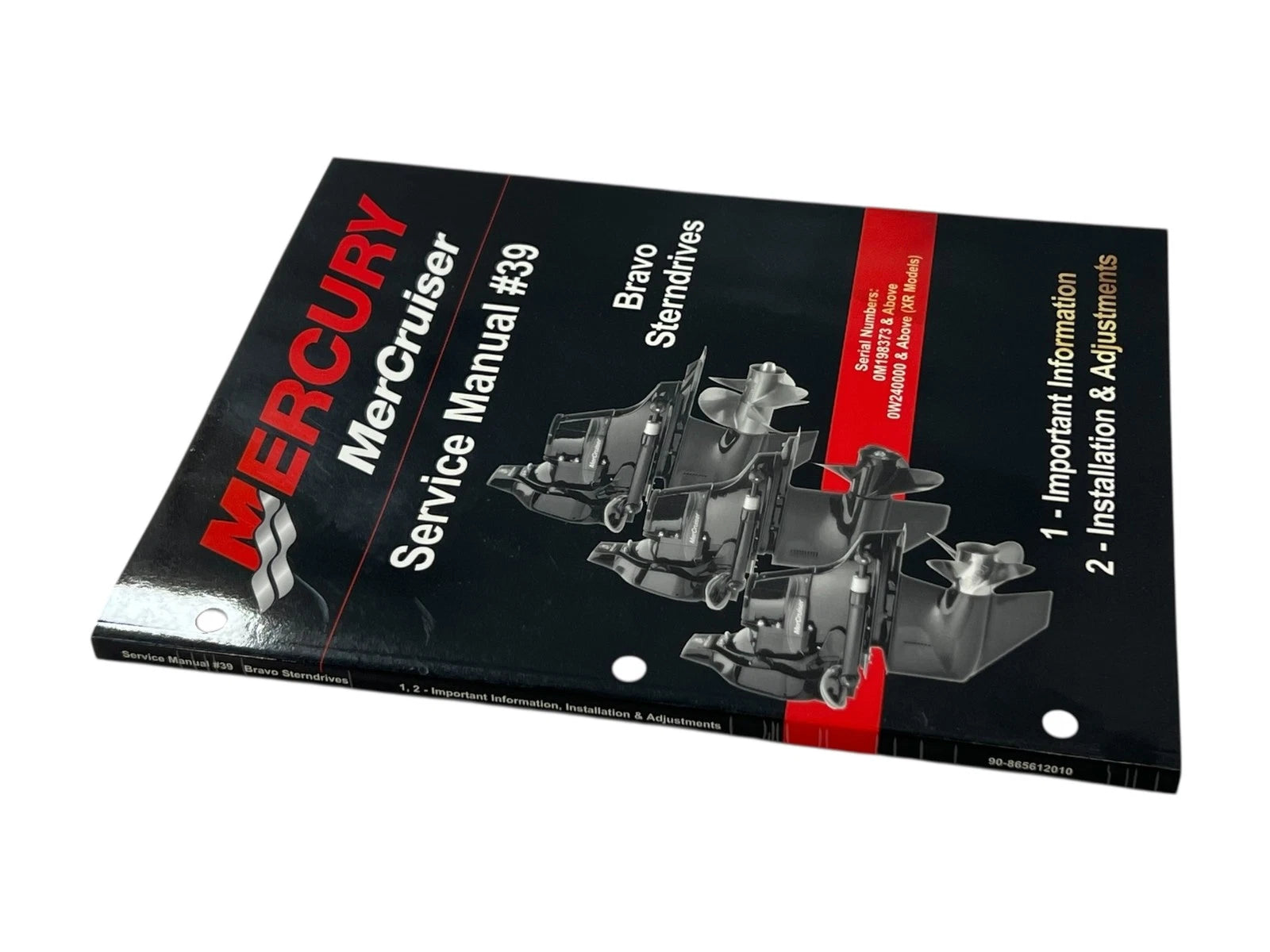 Mercury MerCruiser 90-865612010 Installation/Adjustments Service Manual