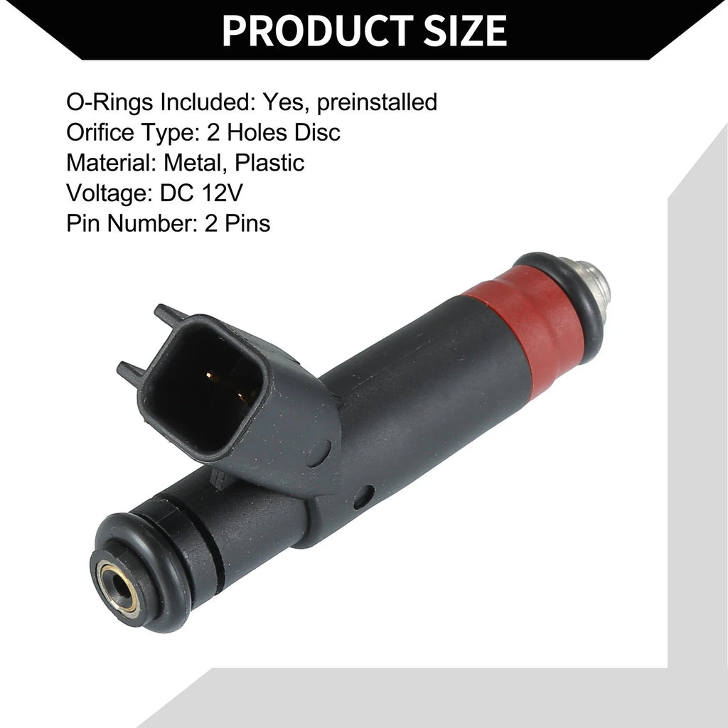 Fuel Injector No. 53032145AA for Dodge Ram 1500 (2002–2003) 4.7L Black