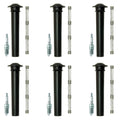 Set of 6 NGK V-Power Spark Plugs & Coil Boots for Escape Sable Taurus Tribute (V6)