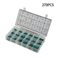 270Pcs A/C Repair HNBR Rubber O-Rings Set for Universal Vehicles (All Years)