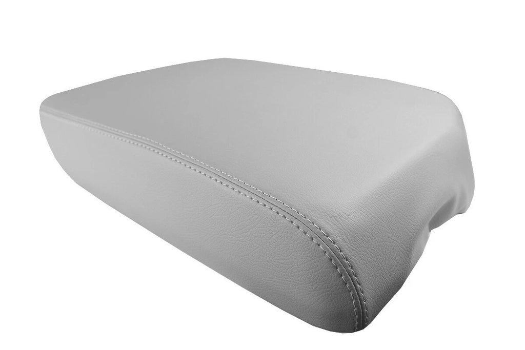 Leather Console Lid Pull Over Cover for Toyota Sequoia (2008–2022) Gray