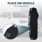 Dashboard Dash Cover Mat for Mazda Flair Crossover (Set of 2) Black Blue