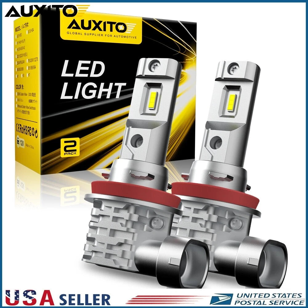H11 H8 LED Headlight Bulbs Kit 6500K White 360000LM for