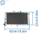Radiator for Polaris Predator 500, Outlaw 450, 525 MXR IRS (2003–2007) 1240302 2 Row
