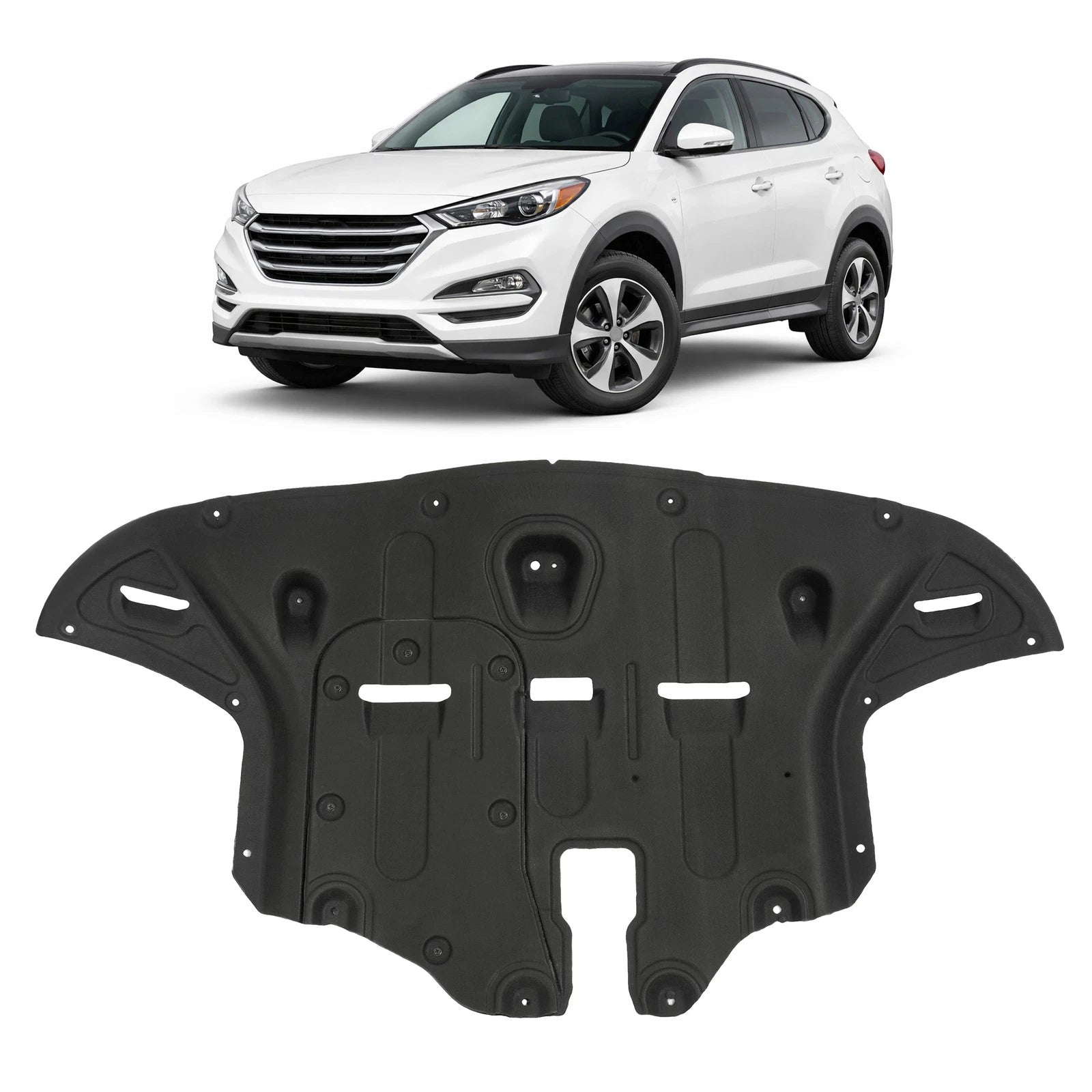 Front Radiator Support Splash Shield for Hyundai Tucson (2016–2021) #29110D3600