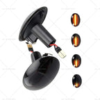2X Black Smoked LED Side Indicator Repeater Light for Mini Cooper R56 (2007–2013)