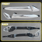 Set of 4 Chrome Door Handles for Hyundai Elantra (2011–2016)