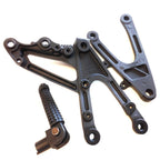 Foot Pegs Set of 2 w/Mounting Brackets for Yamaha YZF R1 (2007–2008) Black