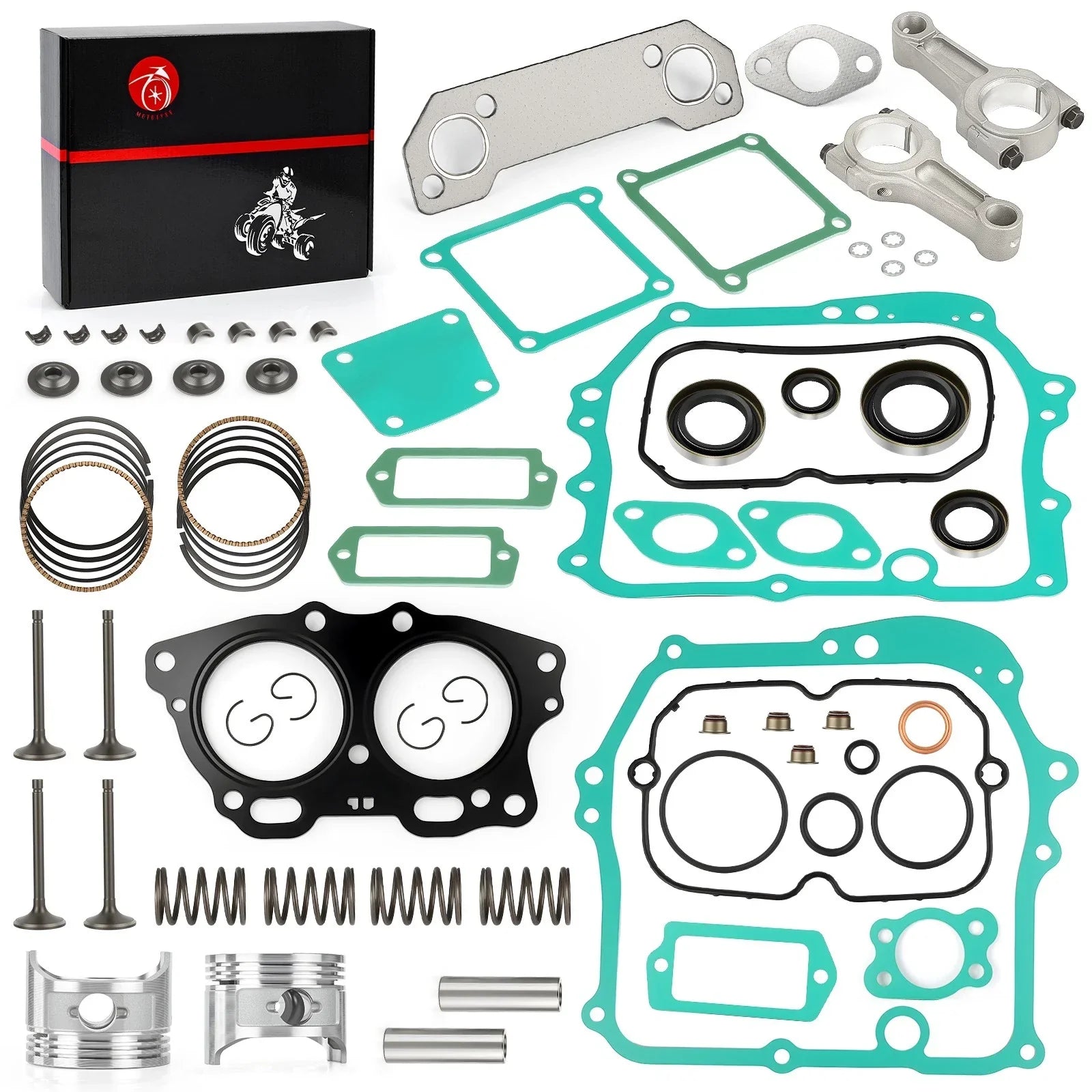 0.25mm Connecting Rod Piston Valve Gasket Kit for EZGO 295cc EH29C (1992–2002)