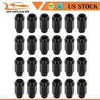Set of 24 Black 14x2 Lug Nuts for Ford F-150, Expedition, Lincoln Navigator