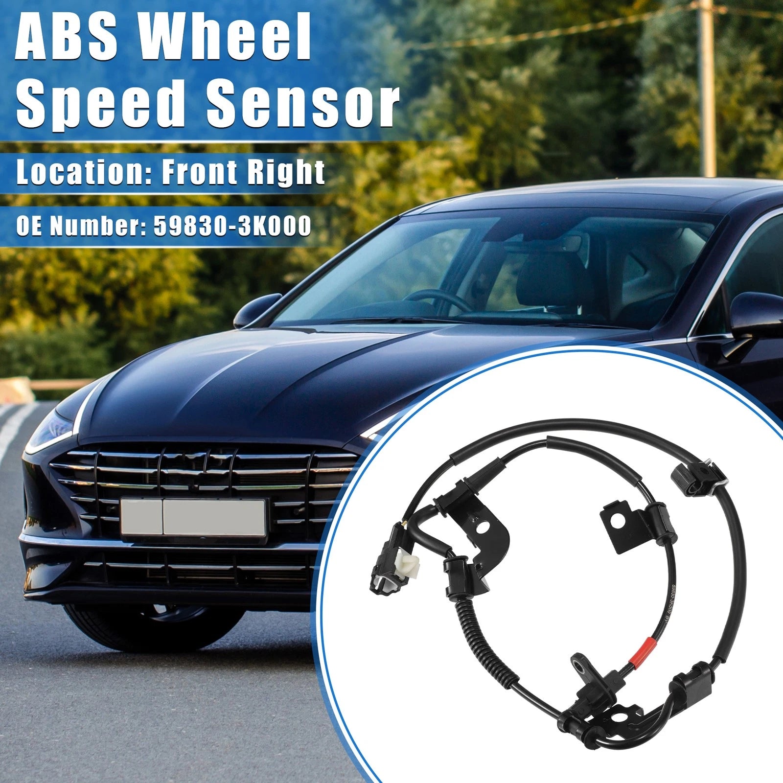 ABS Wheel Speed Sensor for Hyundai Sonata (2011–2014) No. 59830-3K000