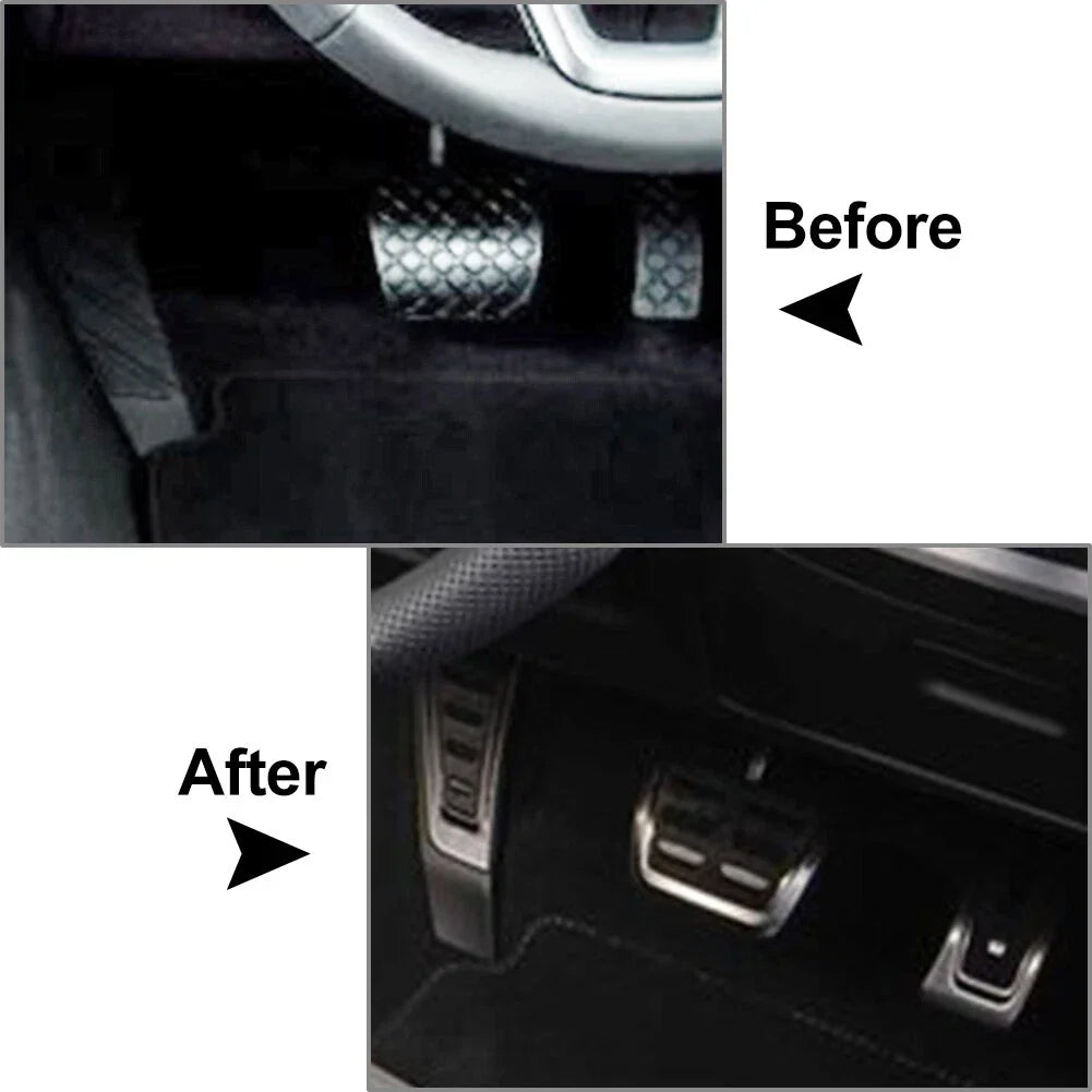 Stainless Steel Foot Pedal Covers for Audi A4 S4 A5 (2009-2016)