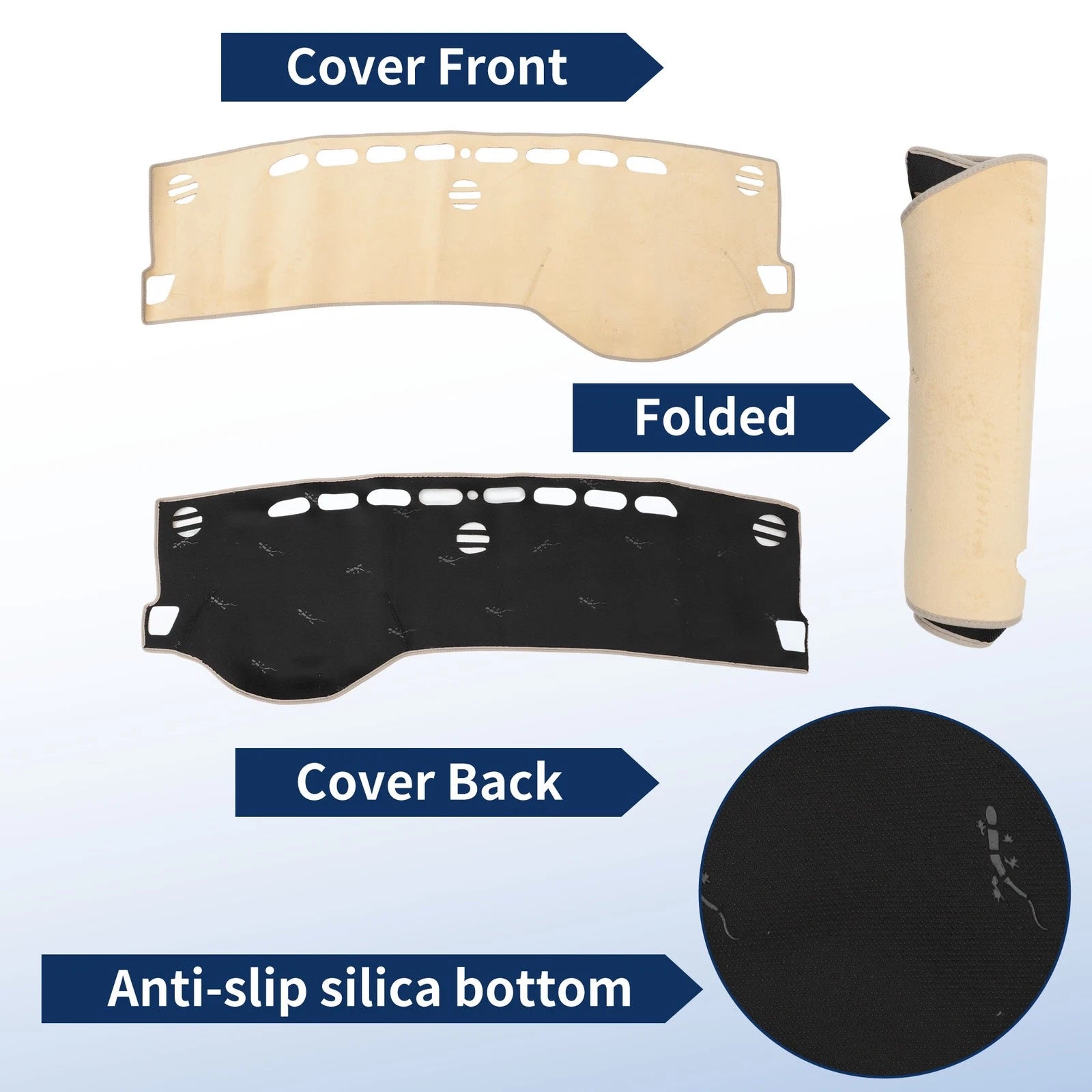 Dash Cover for Suzuki S-Cross MK3 (2022–2024) Flannel Beige