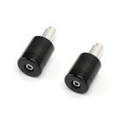 Set of 2 CNC Black 7/8" 22mm Handle Bar Ends Vibration Reducing Sliders