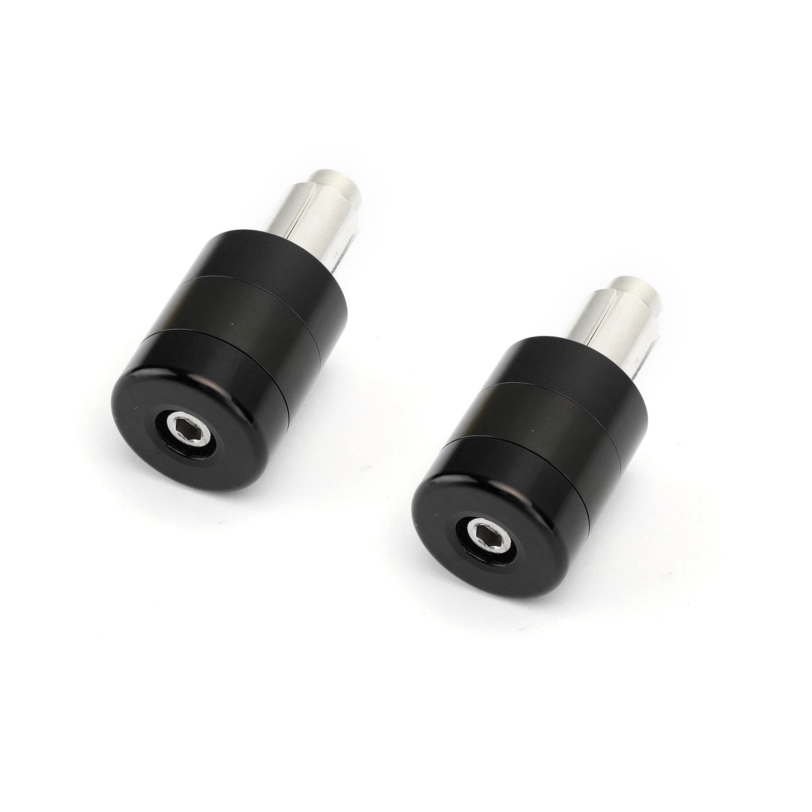 Set of 2 CNC Black 7/8" 22mm Handle Bar Ends Vibration Reducing Sliders