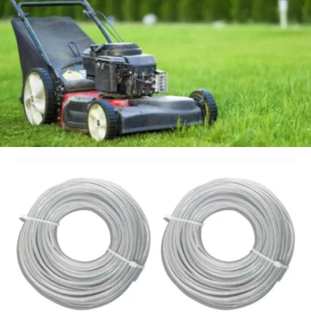 Set of 2 Steel Trimmer Line 15 Meter for Lawn Trimmers