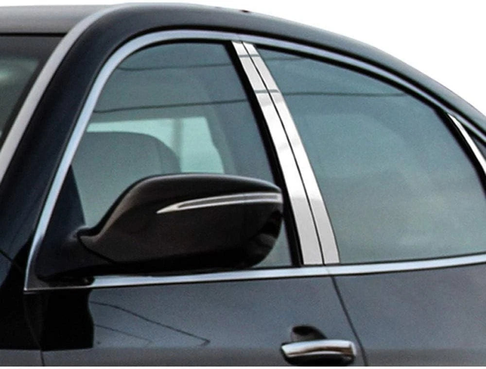 4pc. Luxury FX Stainless Steel Pillar Post Trim for 2011-2016 Hyundai Equus