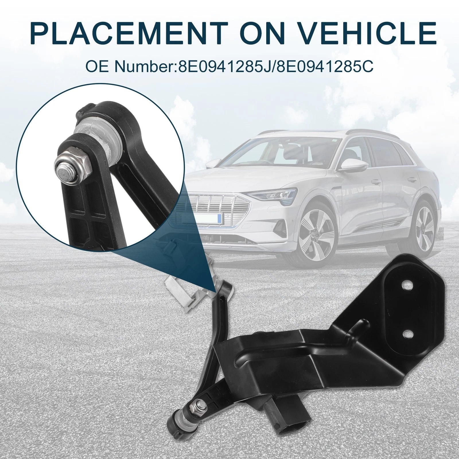 Air Suspension Ride Height Level Sensor for Audi A4 (2002–2009) 8E0941285J