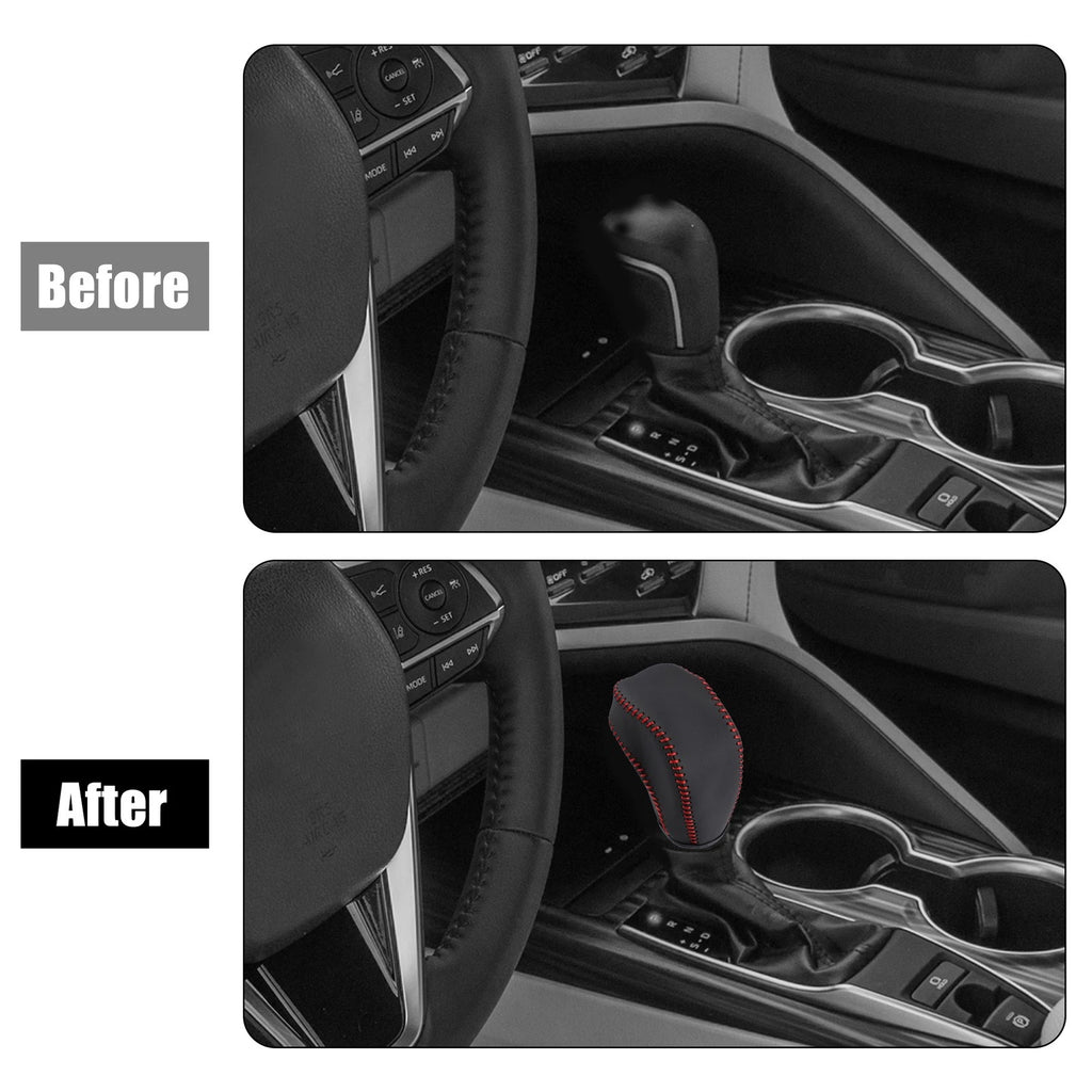 Faux Leather Gear Shift Knob Cover for Toyota Highlander 