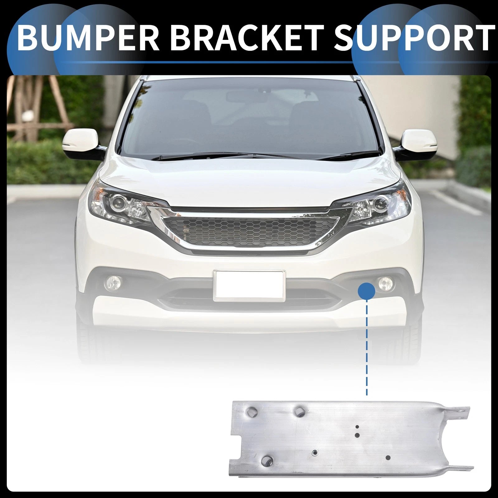 1 Pc Left Front Bumper Retainer Bracket No. 51647274659 for BMW X4 (2015–2018)