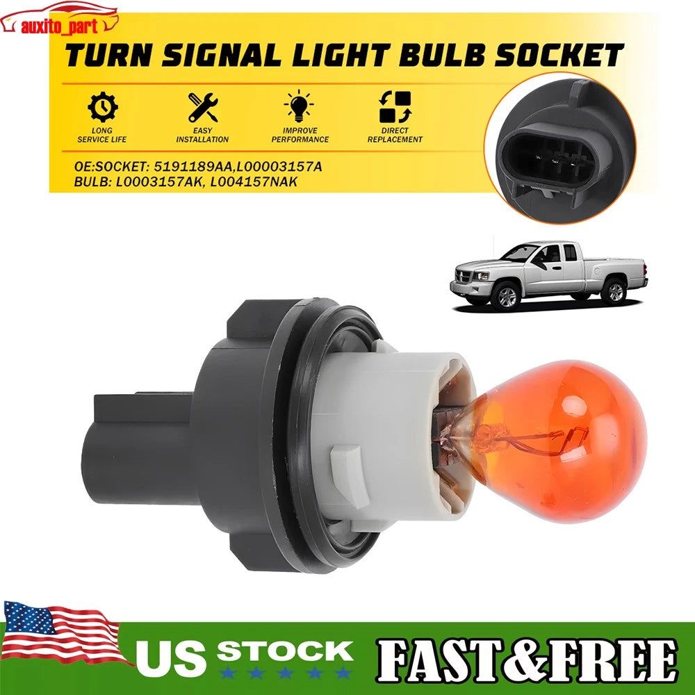 Turn Signal Light Bulb Socket for Dodge Ram 1500 2500 3500 (2002â2018)