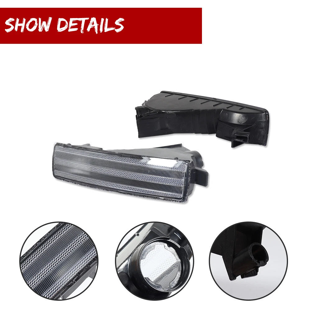 Set of 2 Front Bumper Signal Lights for Honda Prelude (1997–2001) Clear Lens
