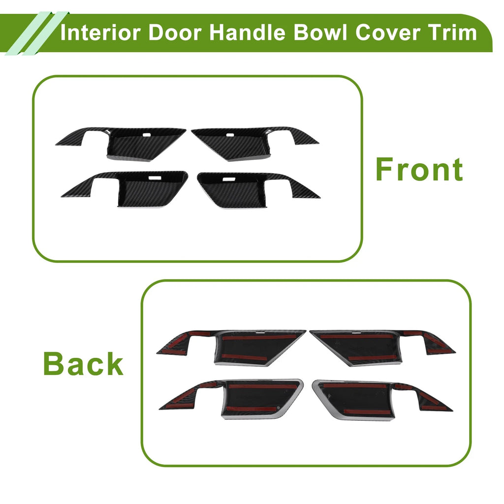 Set of 4 Interior Door Handle Bowl Cover Trim for Toyota Camry (2024–2025)
